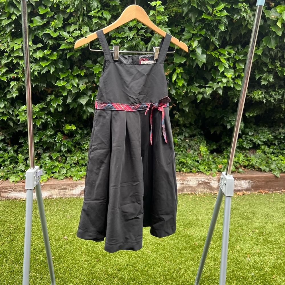 Gap Brand, Girls Size 12 Black Sundress with bow, back zipper.